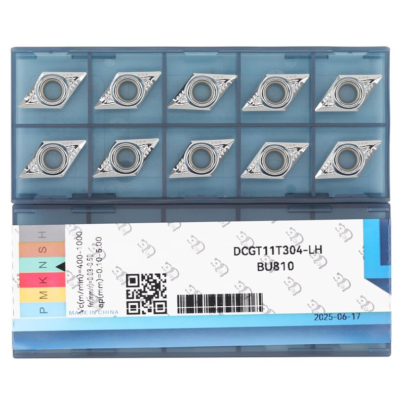 CDBP Carbide Inserts for Aluminum DCGT32.51 / DCGT11T304 for Turning Cutting Aluminum Inserts, 10PCS. - Image 1